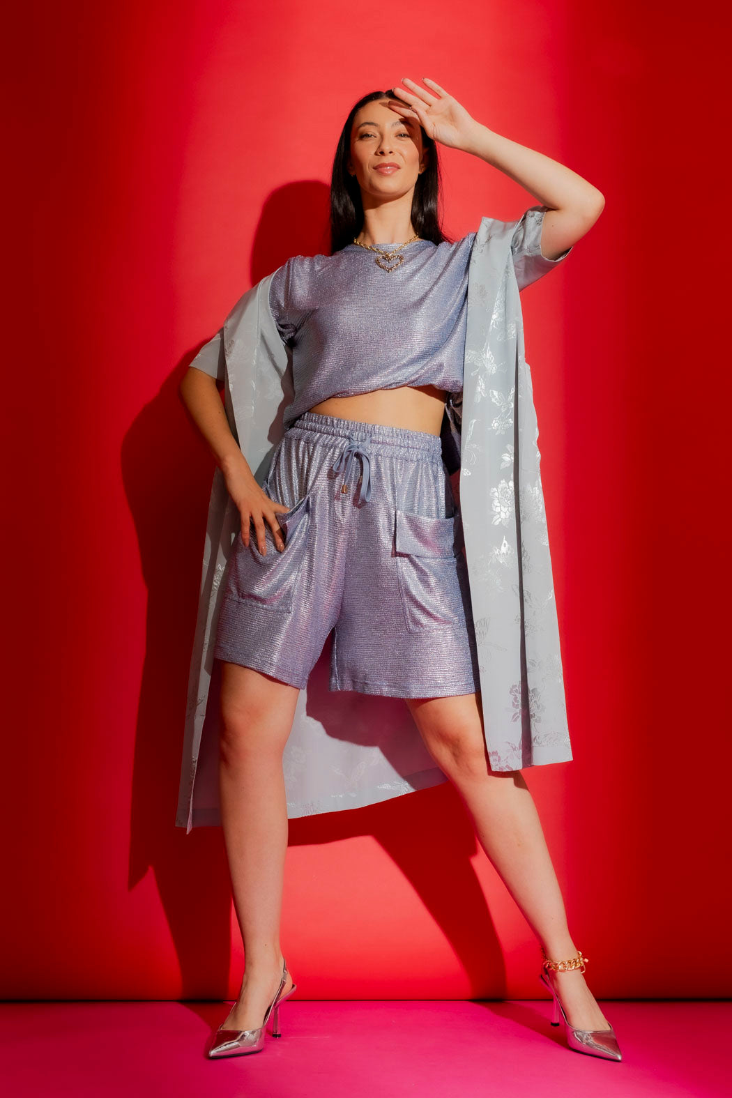 Blue Sparkle Cargo Short
