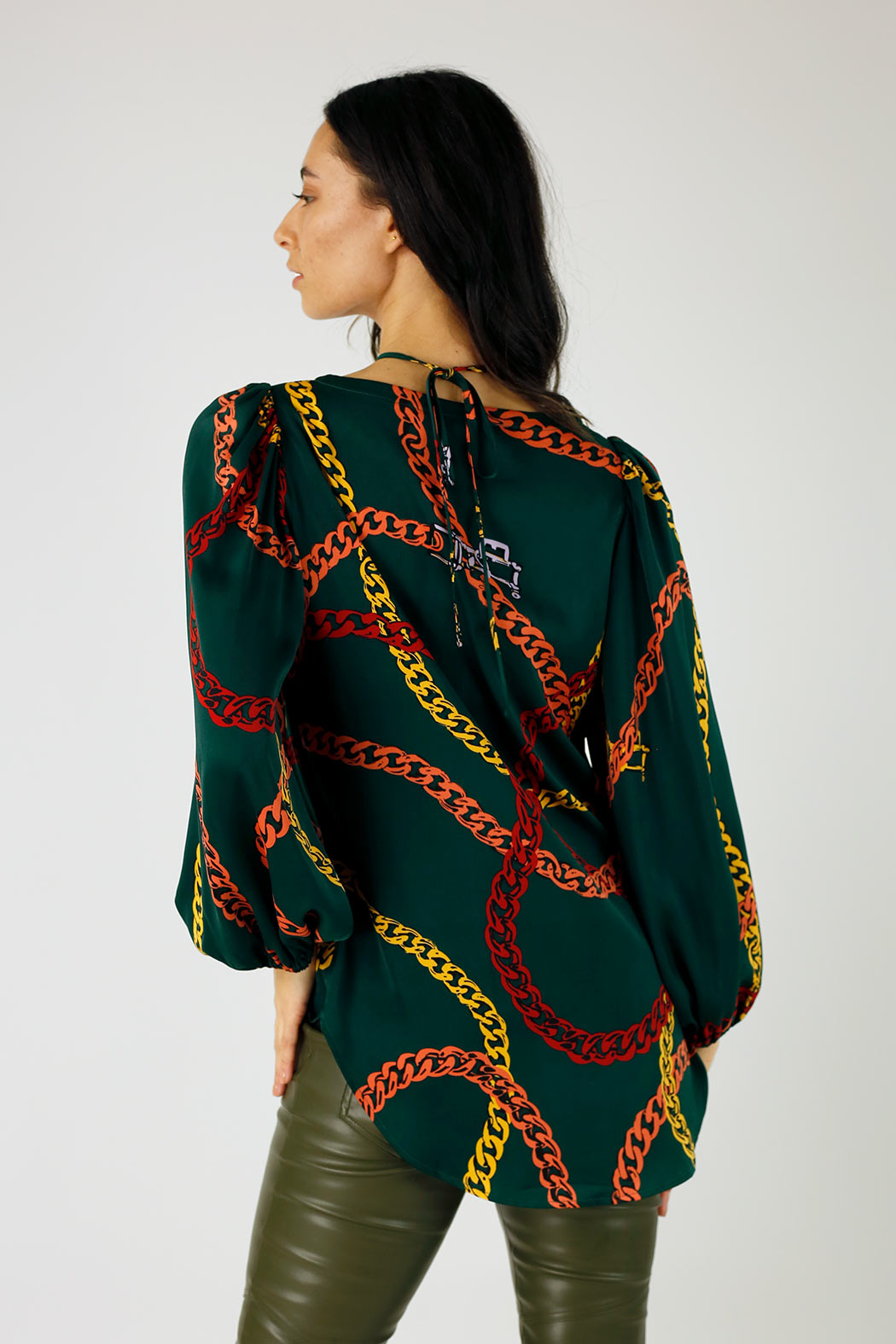 Chains Silky Rae Blouse - FINAL SALE