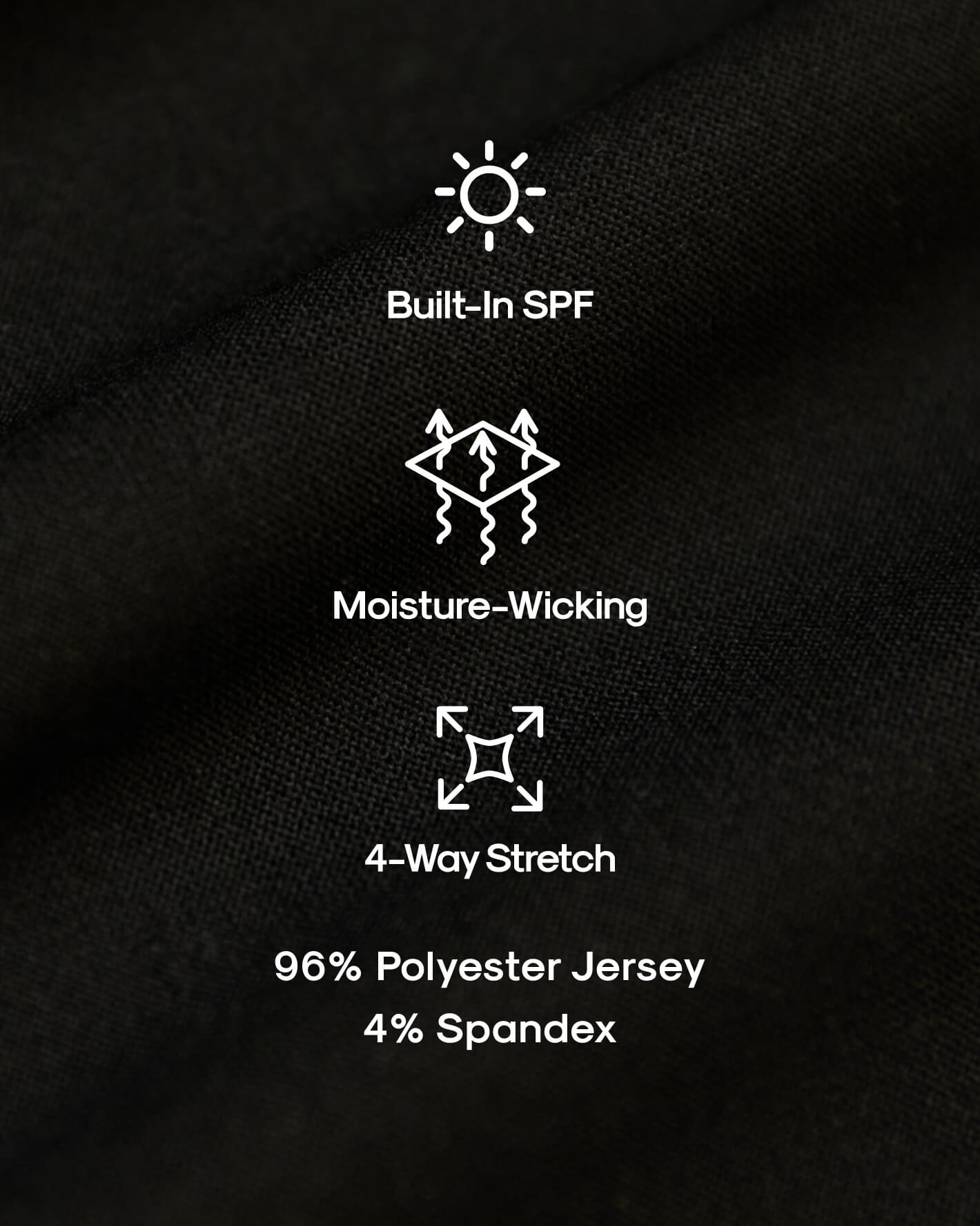Black Active Crew Neck Tee