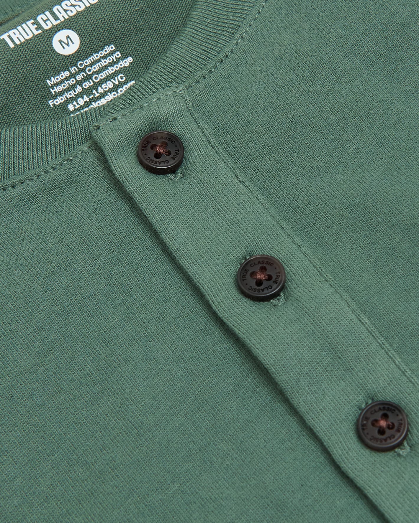 Neo Fern Heavyweight Curved Hem Henley