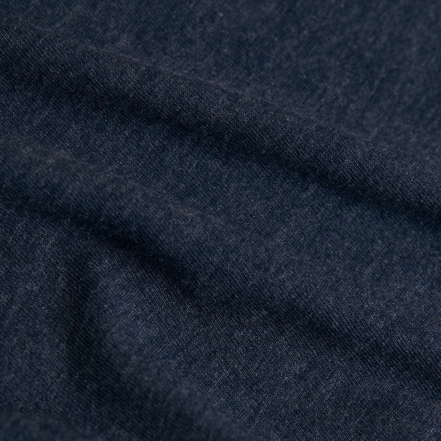 Heather Navy Classic Long Sleeve Crew Neck