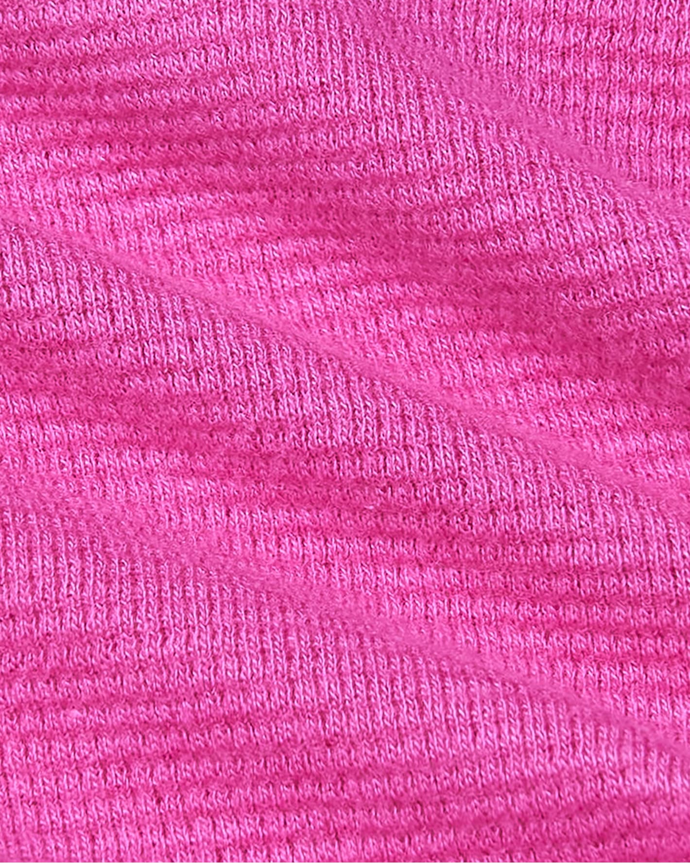 Womens Electric Fuchsia Waffle Long Sleeve Henley & Waffle Leg Pant 2-Pack