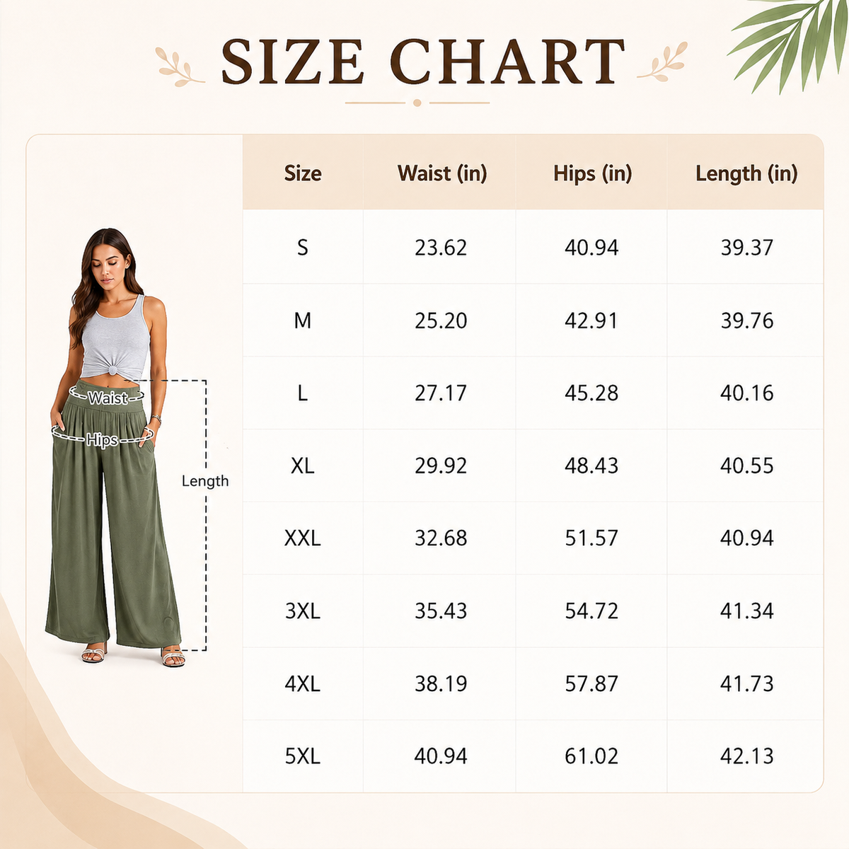 ππWomenβs Linen Wide Leg Palazzo Pants β High Waist Boho Beach Vacation Lounge Pants