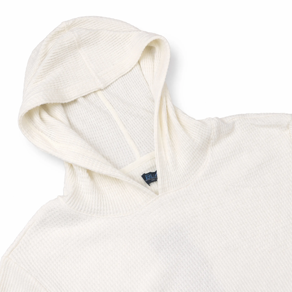 Men’s Textured Waffle Knit Pullover Hoodie – Casual Everyday Comfort