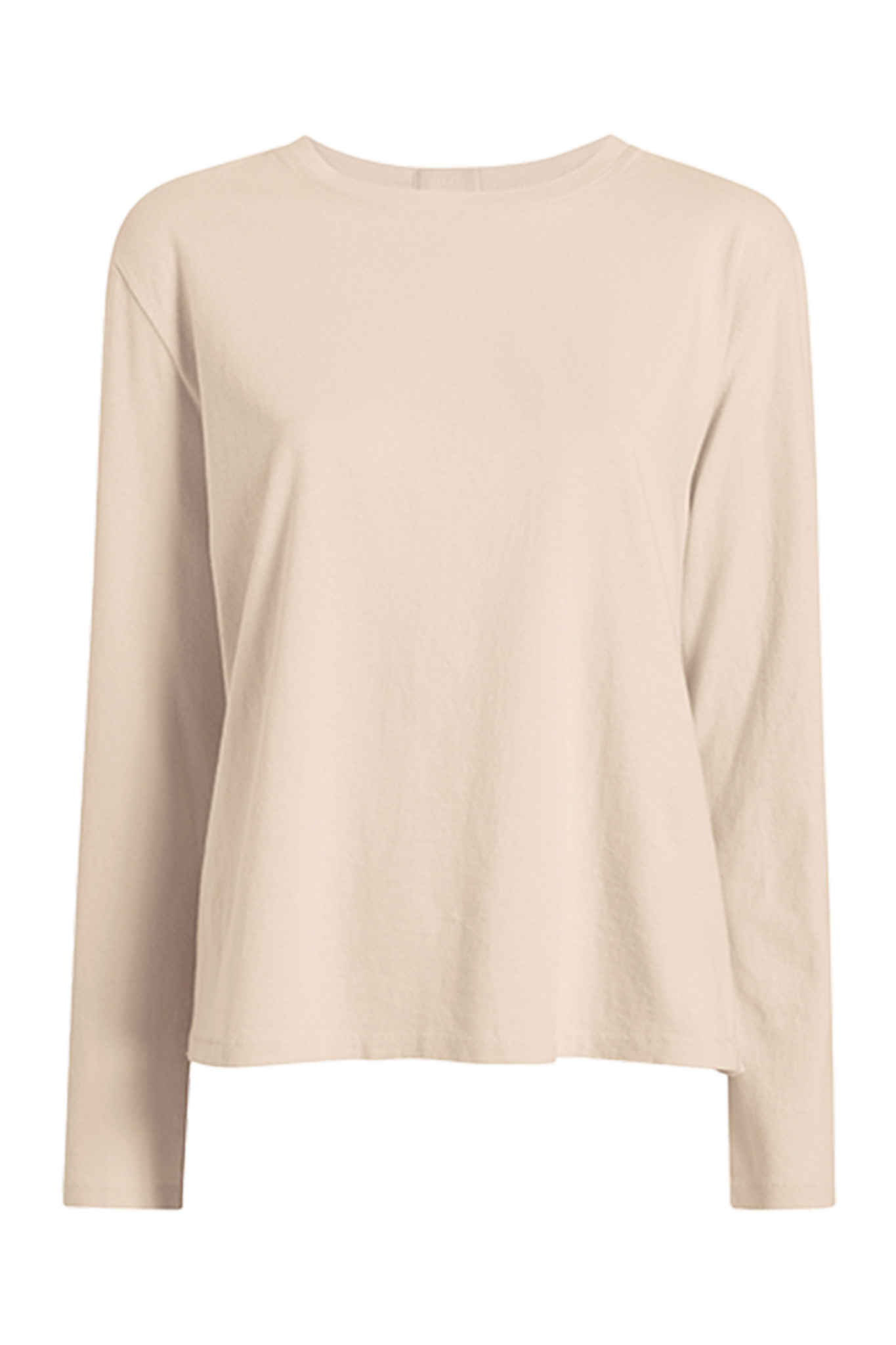 Vintage Cotton Long Sleeve Everyday T-Shirt | Bone