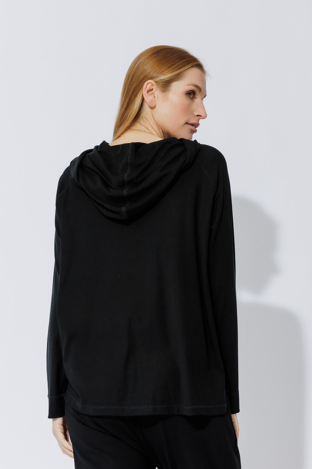 Black Tencel Hoodie