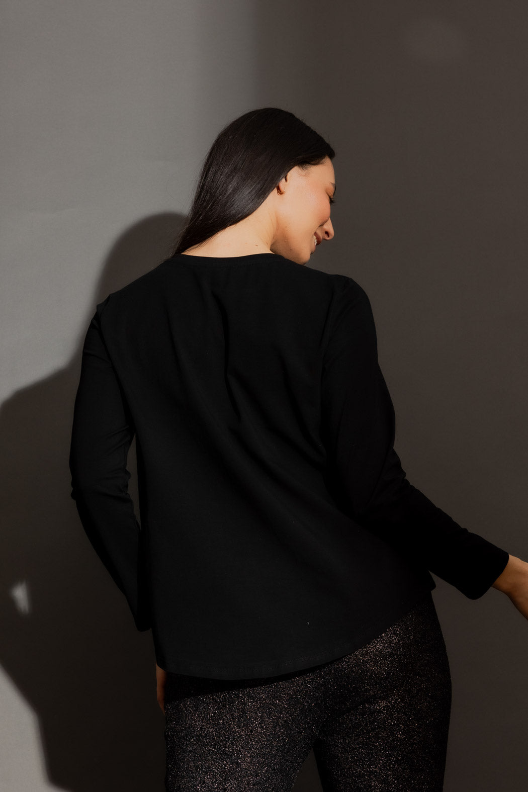 Black Boss Long Sleeve Tee