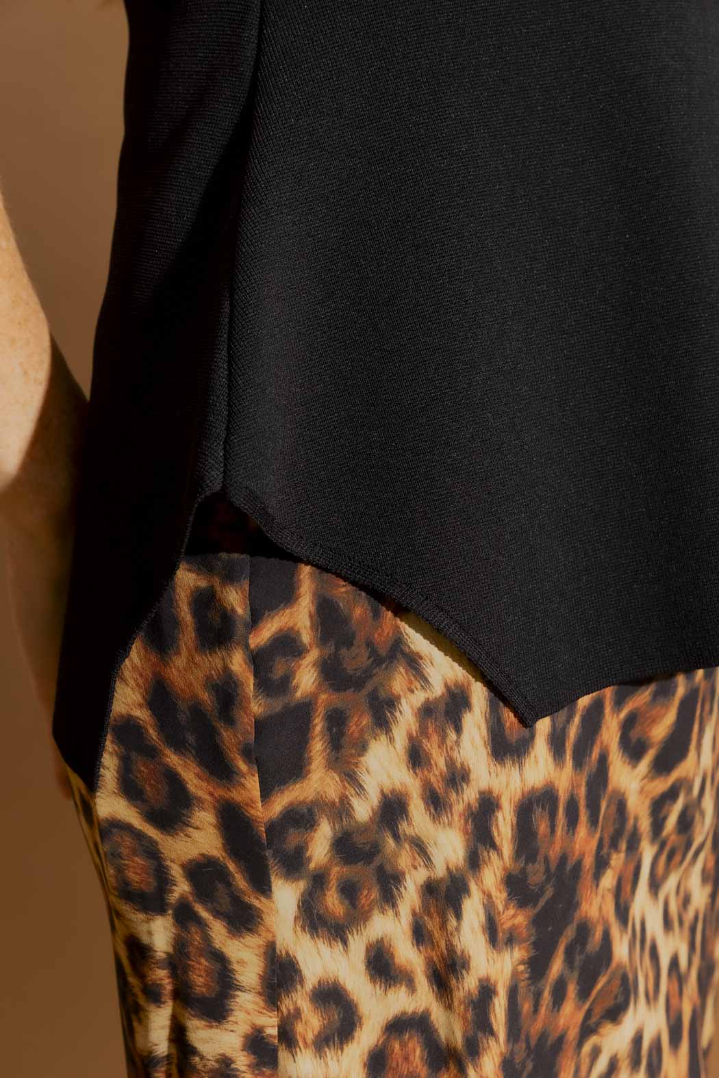 Black Knit V-Neck Cami