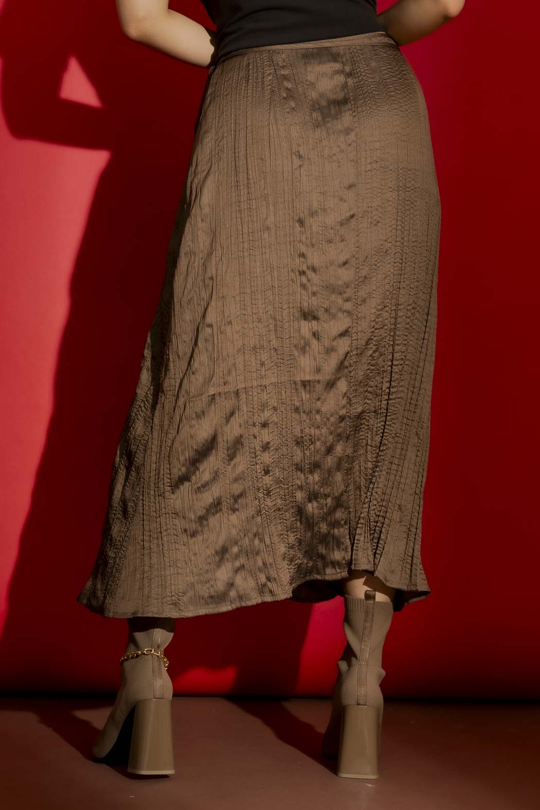 Brown Wrap Skirt
