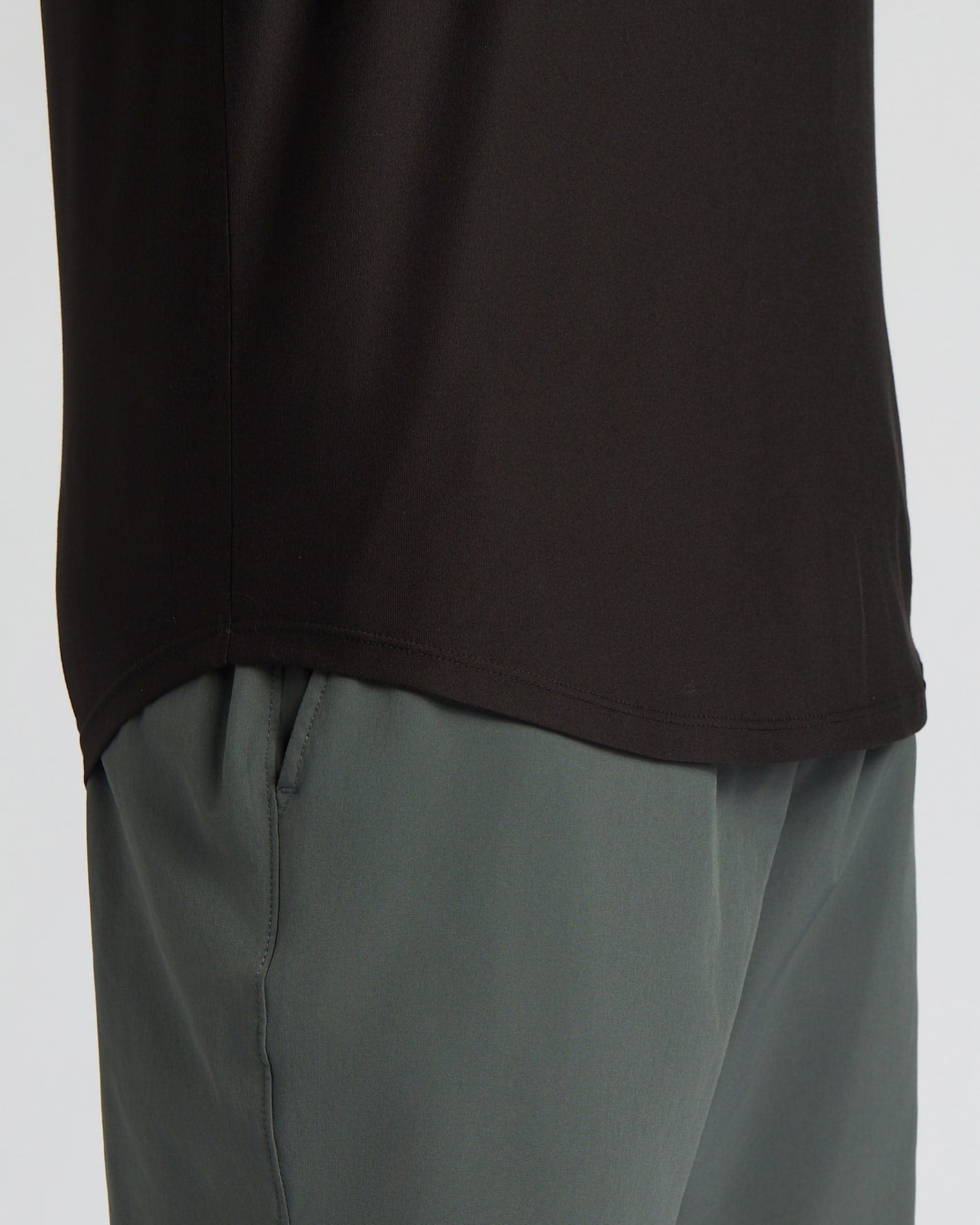 All Black Active Curved Hem Crew 3-Pack
