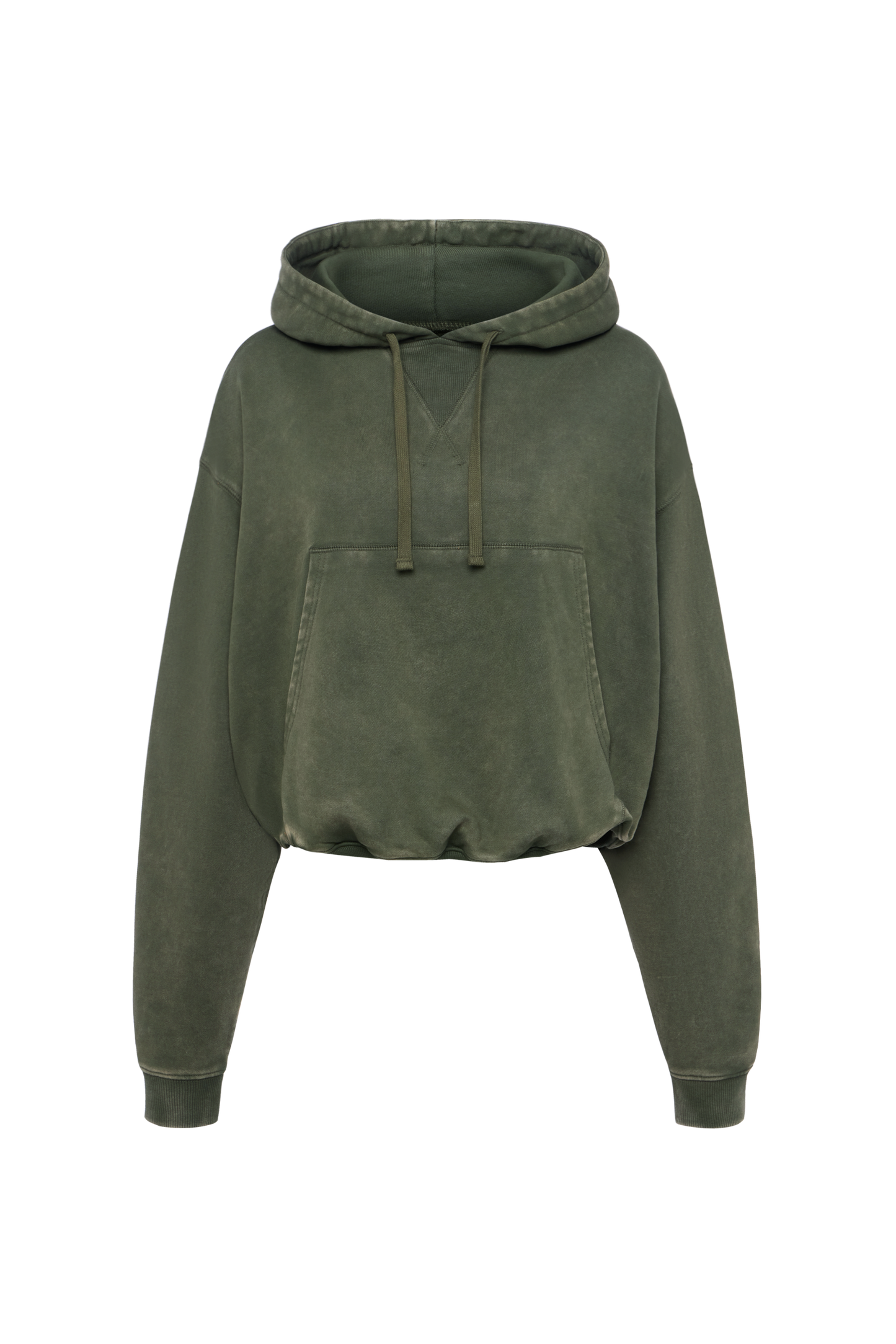 Vintage Washed Hoodie | Darkest Olive