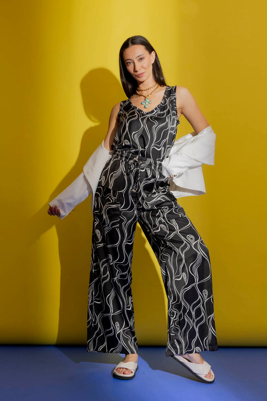 Black/White Classic Cargo Culottes
