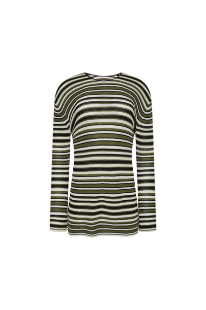 Coastal Cover Up | Olive Stripe