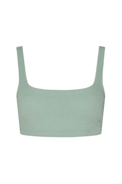 Square Neck Bikini Top | Crispy Pistachio