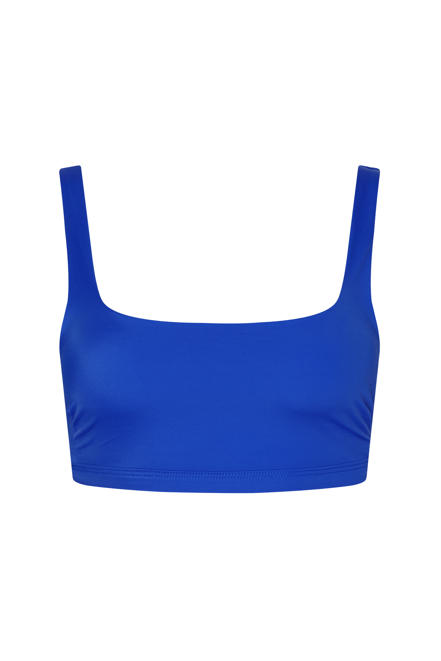 Square Neck Bikini Top | Smooth Blueberry