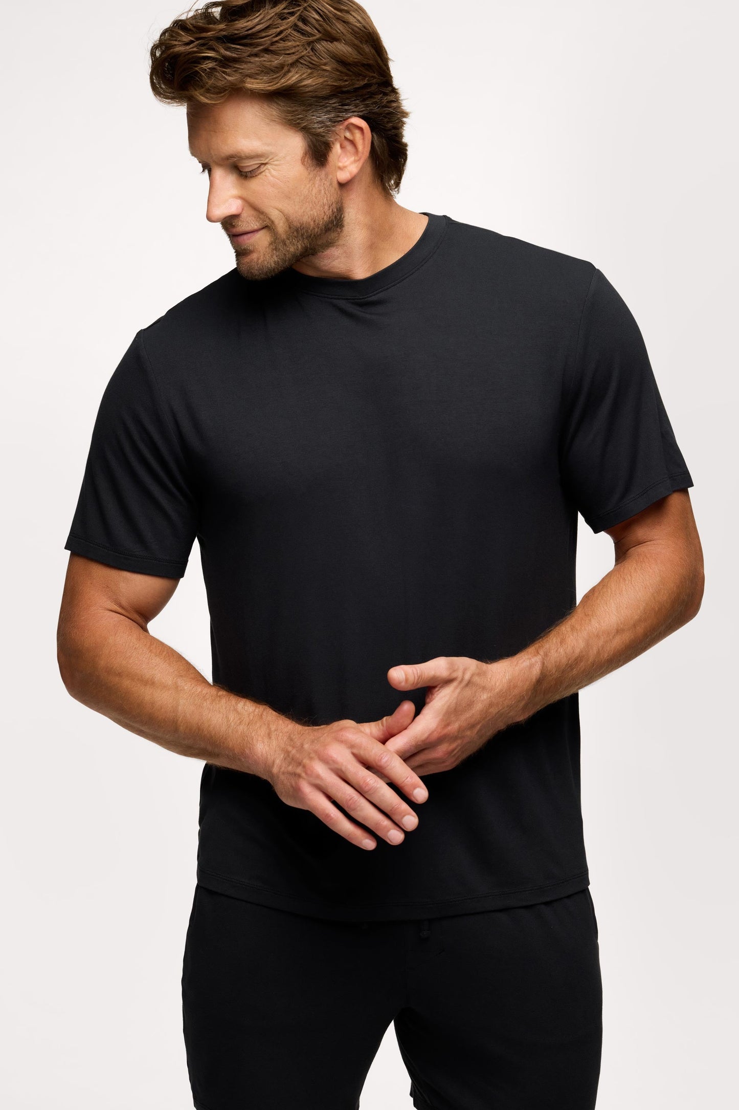 Men's Pajama Short Set | Black