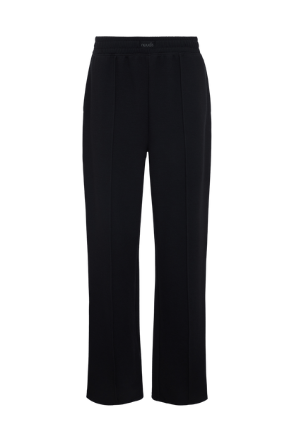 Performance Waffle Wide Leg Pant | Black