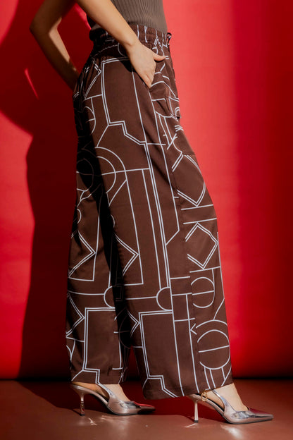 Brown/Blue Classic Cargo Culottes