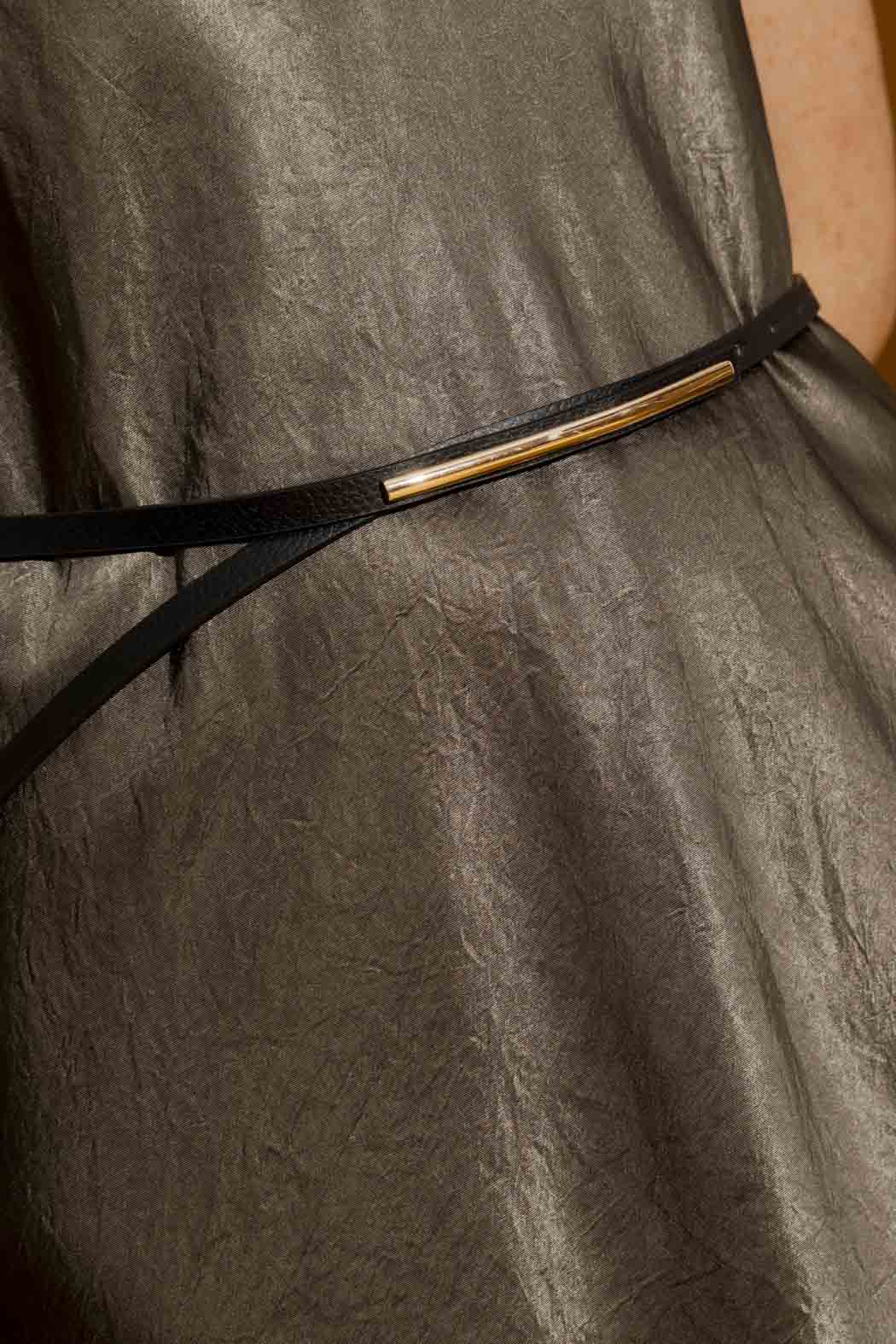 Black Metal Tip Belt Black Os