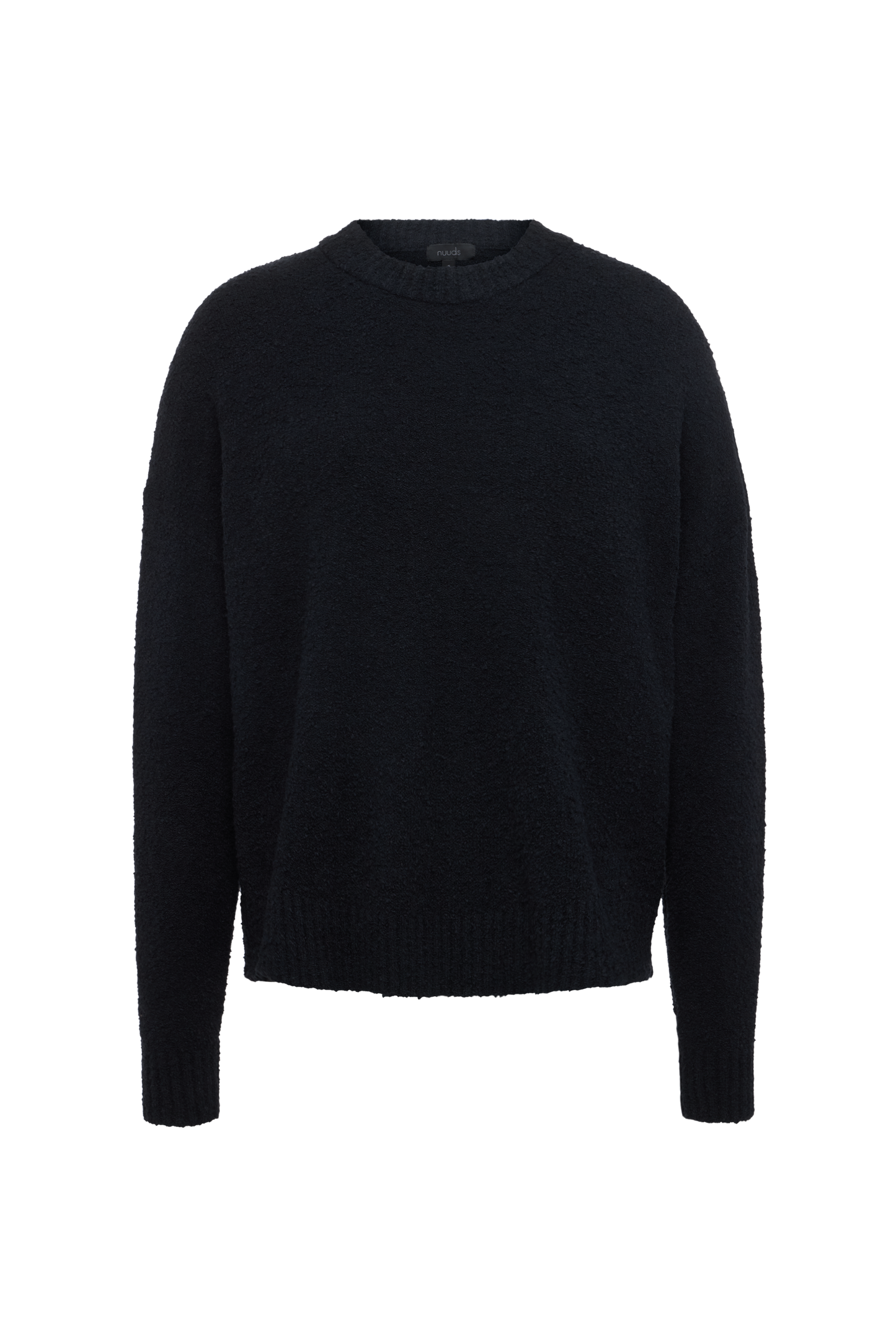 Boucle Crewneck Sweater | Black