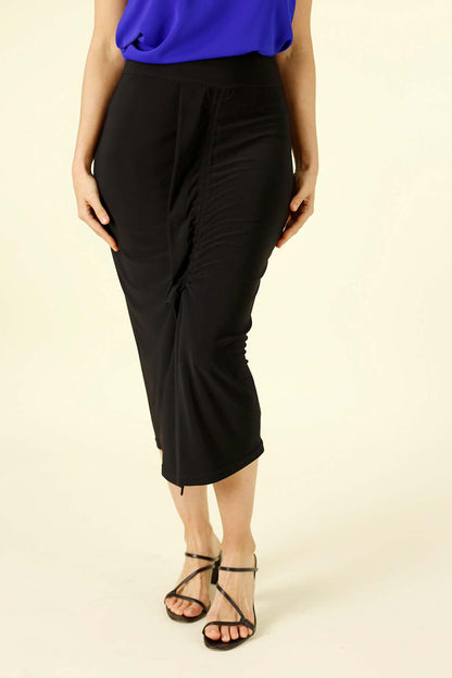 Black Jersey Tie Me Up Skirt - SALE