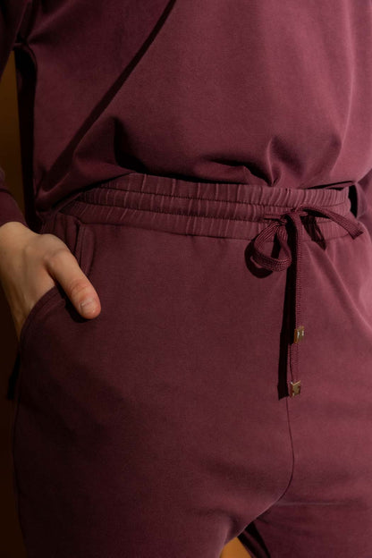 Burgundy Washed Lounge Pant