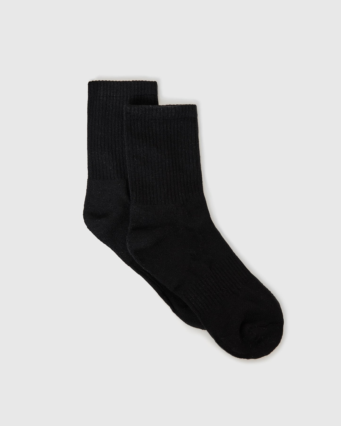 Black Half Crew Socks 3-Pack