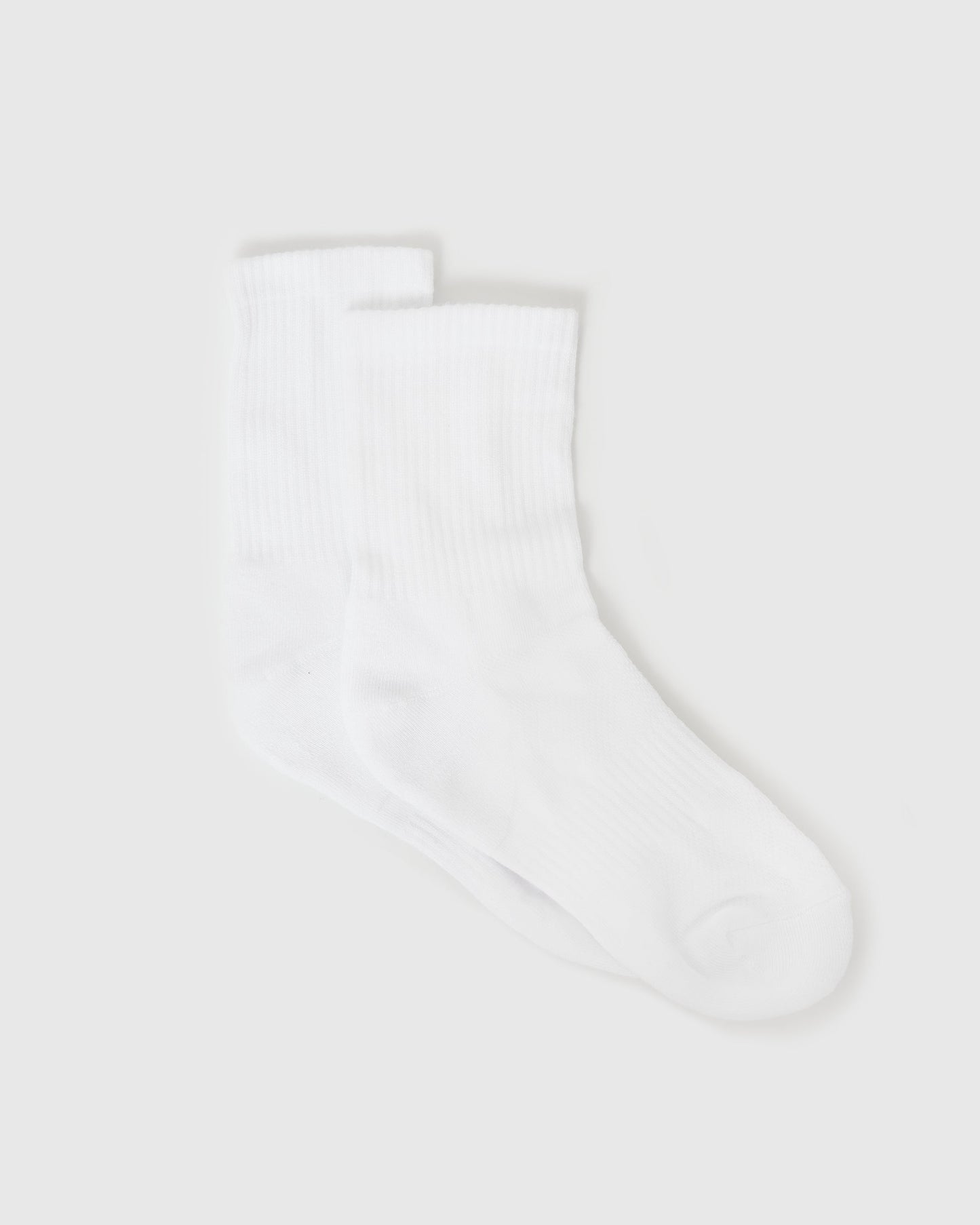 White Half Crew Socks 6-Pack