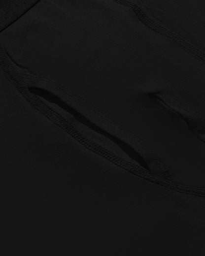 Black Boxer Trunks W/ Fly 6-Pack