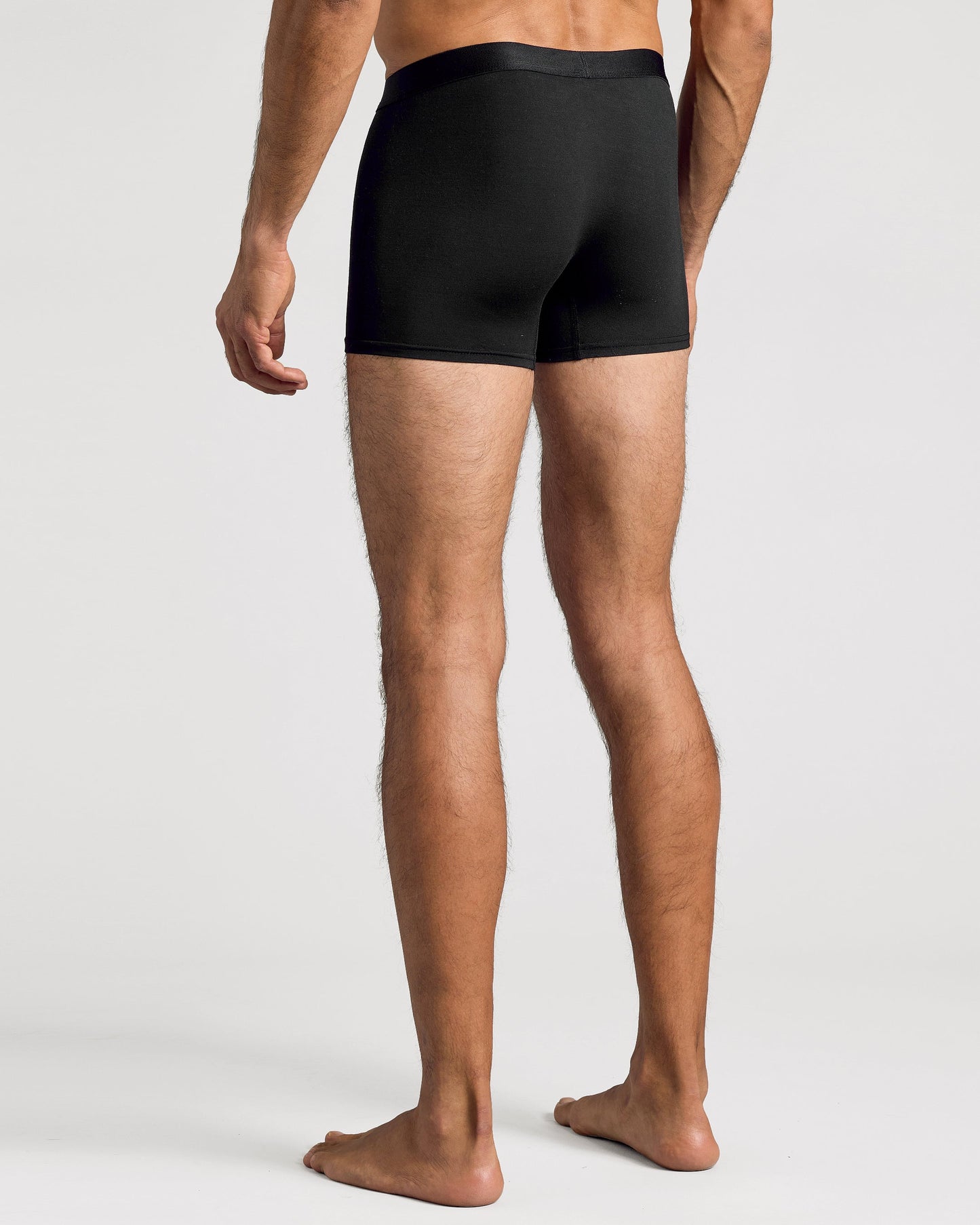 Black Boxer Trunks W/ Fly 3-Pack