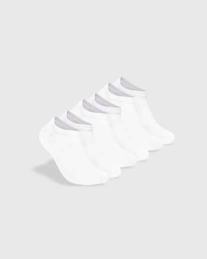 White No Show Socks 3-Pack