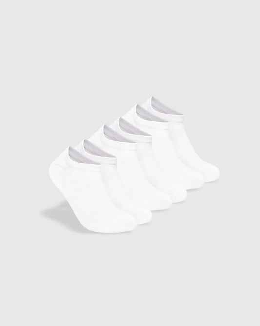 White No Show Socks 3-Pack