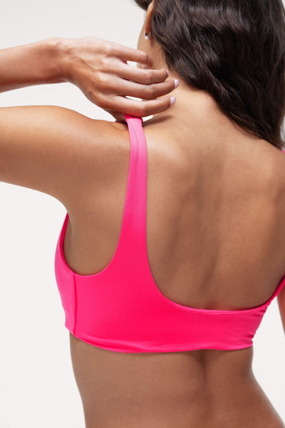 Plunge Bikini Top | Smooth Dragonfruit