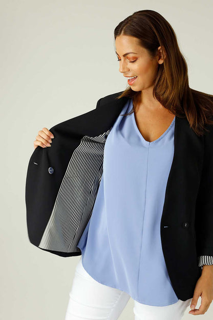 Black Euro Santo Blazer