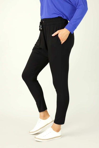 Black Bamboo Drop Crotch Pant - FINAL SALE