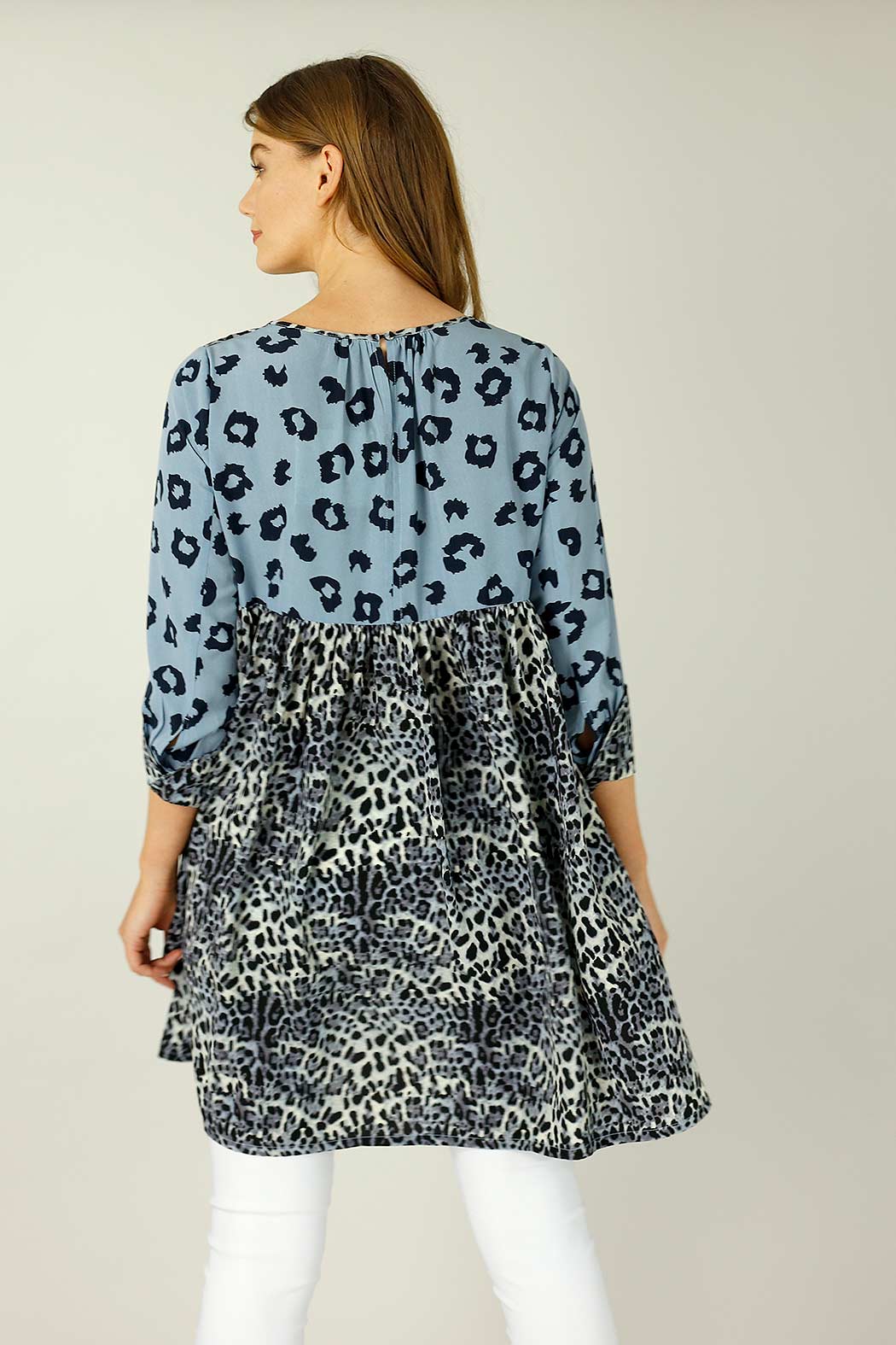 Blue Nano Patchwork Dress - SALE