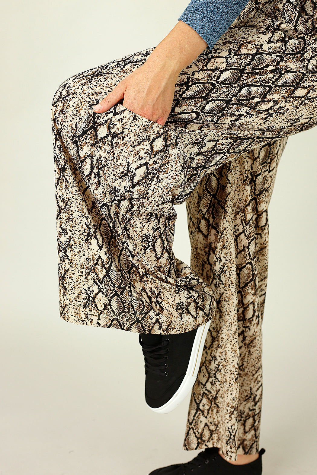 Brown Snake Cargo Culotte - SALE