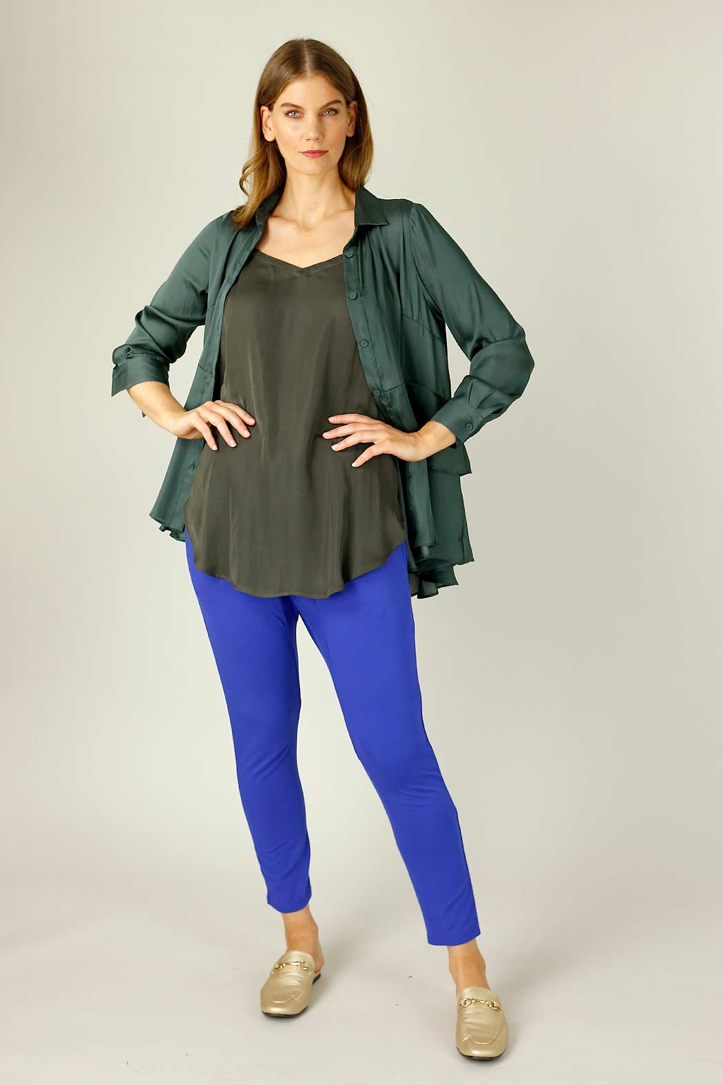 Burnt Moss Seta Layering Cami - SALE