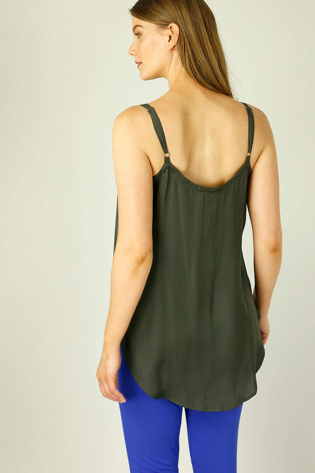 Burnt Moss Seta Layering Cami - SALE