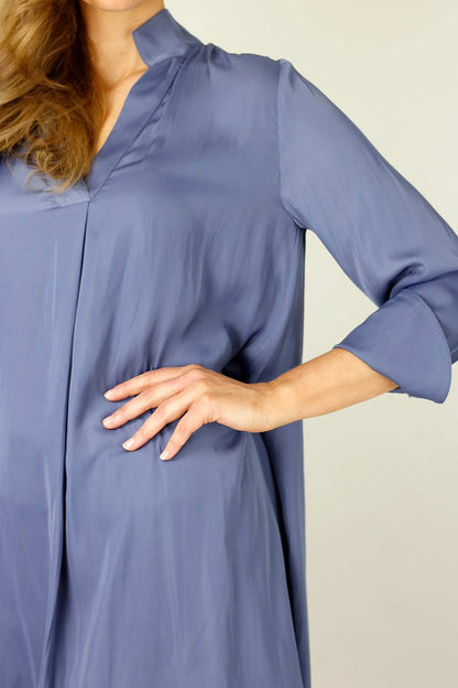 Chambray Seta Oversized Blogger Shirt - SALE