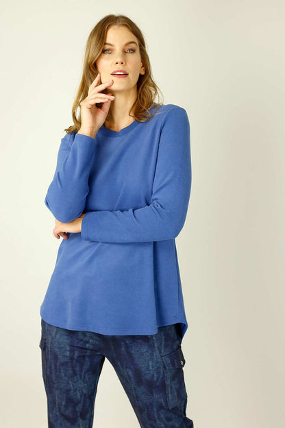 Blue Lounge Crew Neck Jumper - SALE
