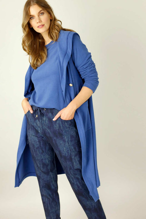 Blue Lounge Hood Coatigan - SALE