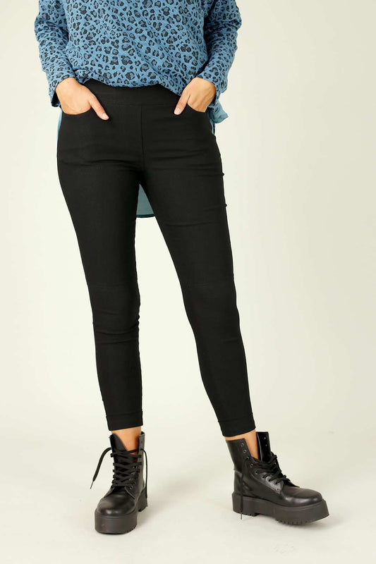 Black Dotty Bengaline Stitch Pant - SALE
