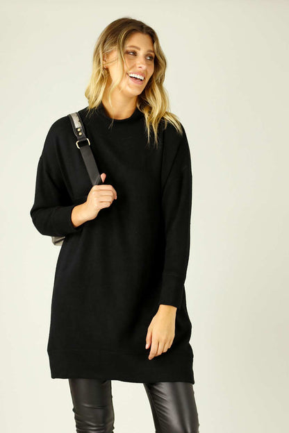 Black Lux Oversized Dress - SALE