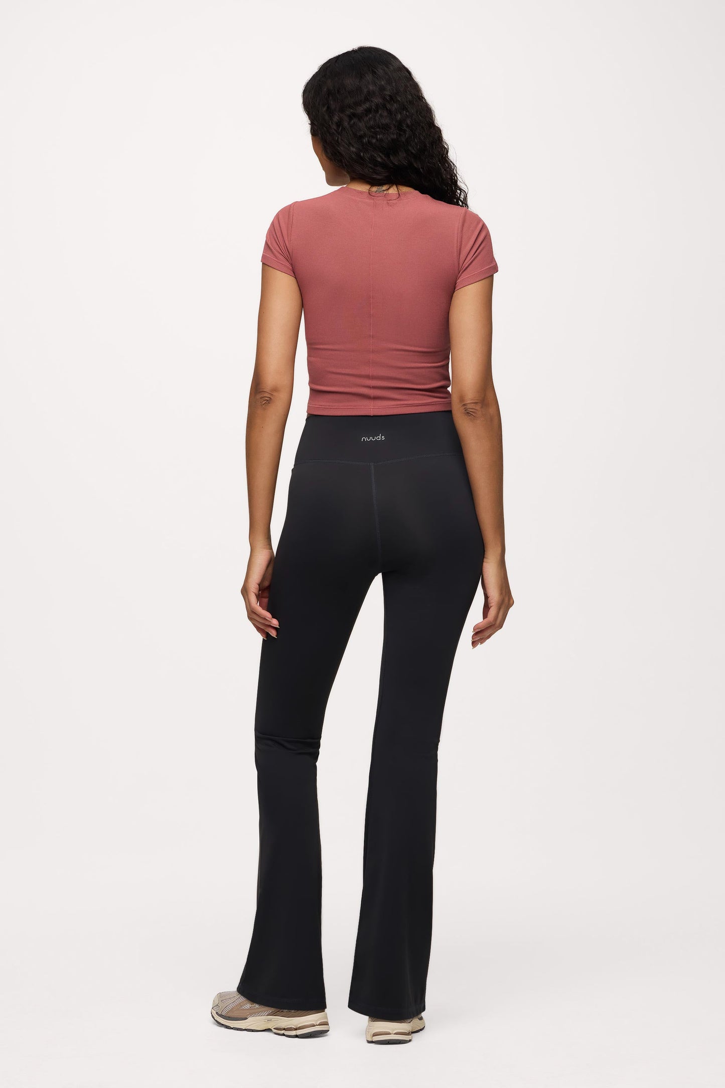 Sporty Rib Bra Tee | Mauve