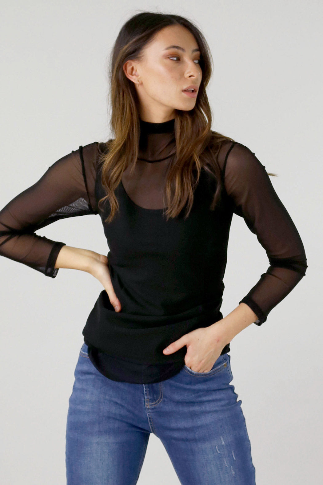 Black Miracle Ponte Camisole