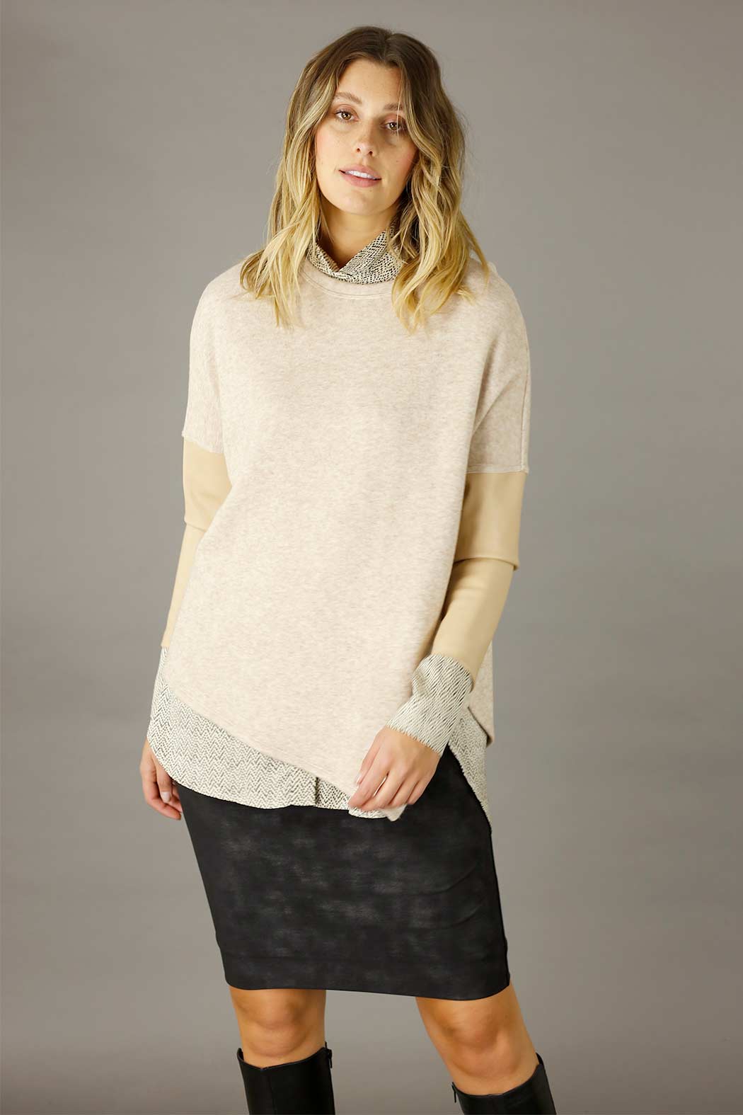 Beige Lux On Point Jumper - SALE