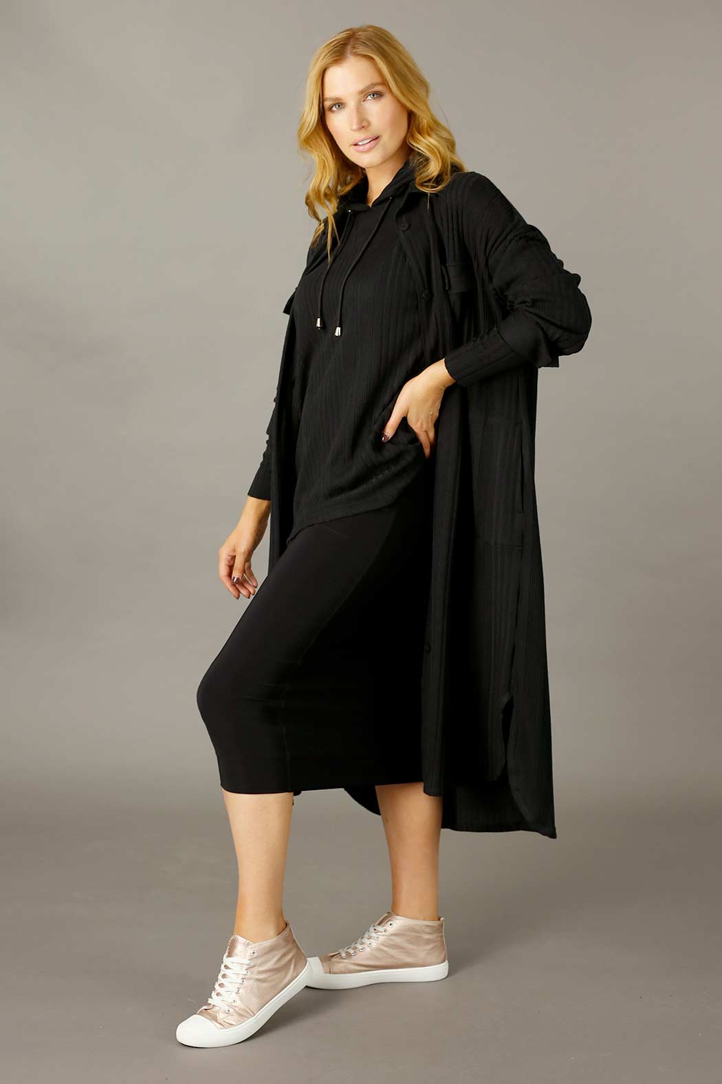 Black Rib Lifestyle Hoodie