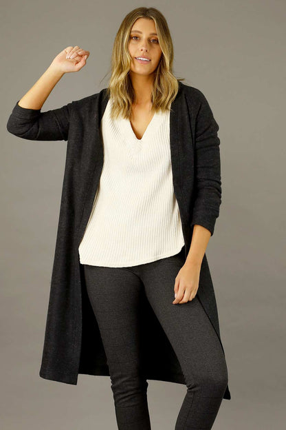 Black Brushed Lounge Cardigan