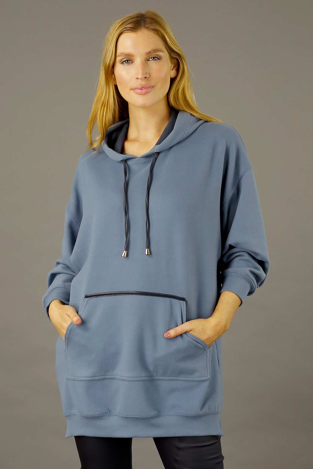 Blue Snug Pocket Hoodie